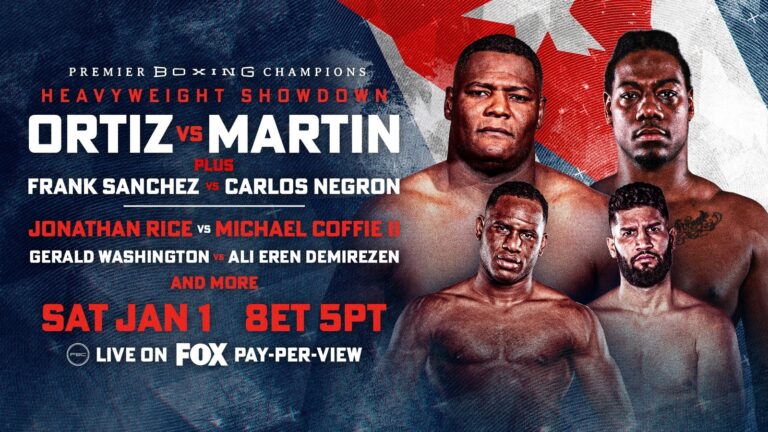 Luis Ortiz vs Charles Martin headline first PPV of 2022 in stacked heavyweight card